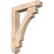 Ekena Millwork Merced Arts and Crafts Smooth Bracket w/ Offset Brace, Douglas Fir, 5 1/2"W x 26"D x 34"H BKT0604X26X34MRC03SDF - alternate 1
